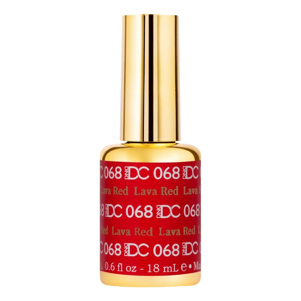 DND DC Gel Polish - 068 Lava Red - DTK Nail Supply