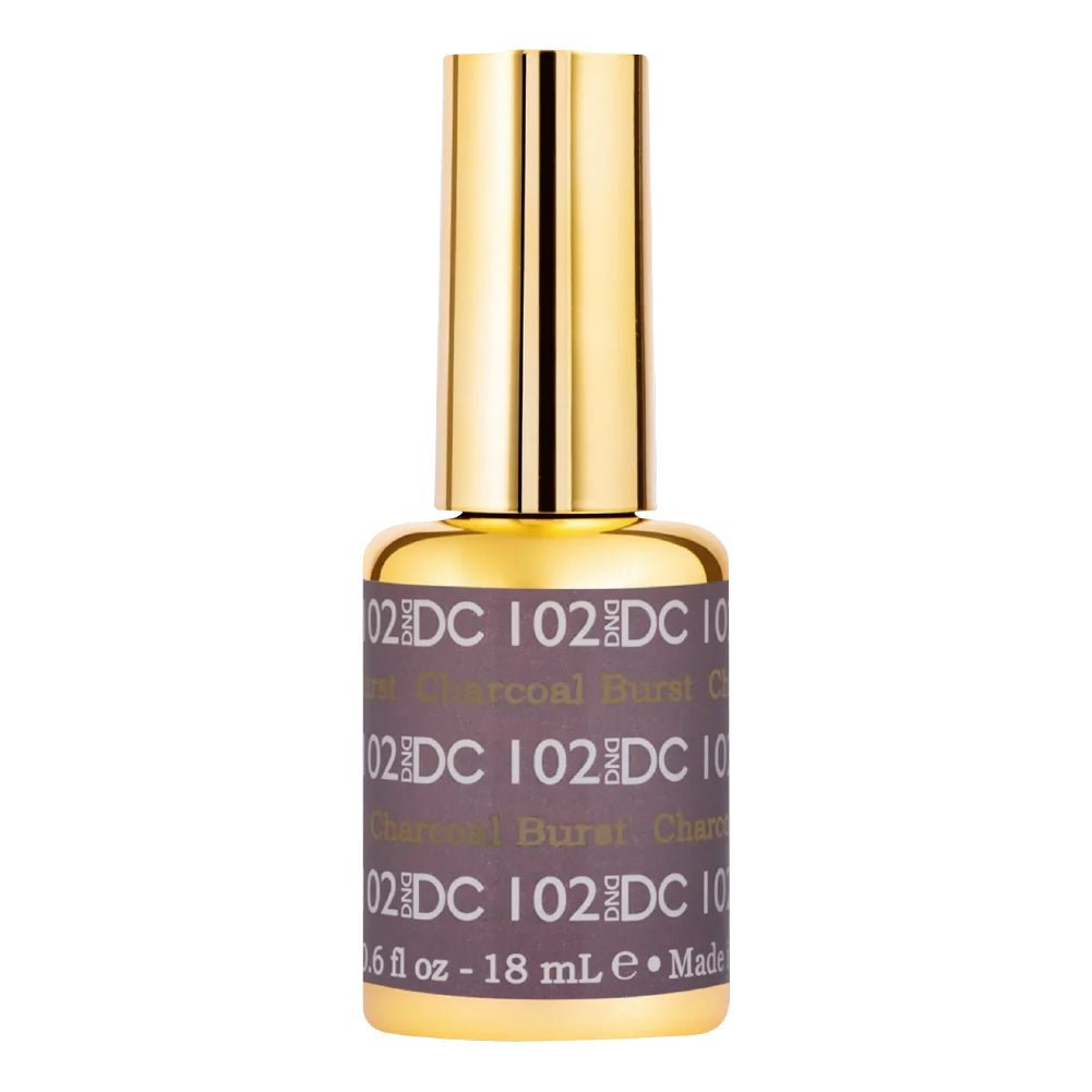 DND DC Gel Polish - 102 Charcoal Burnt - DTK Nail Supply