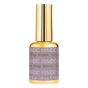 DND DC Gel Polish - 105 Beige Brown - DTK Nail Supply