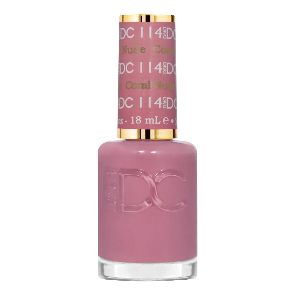 DND DC Gel Polish - 114 Coral Nude - DTK Nail Supply
