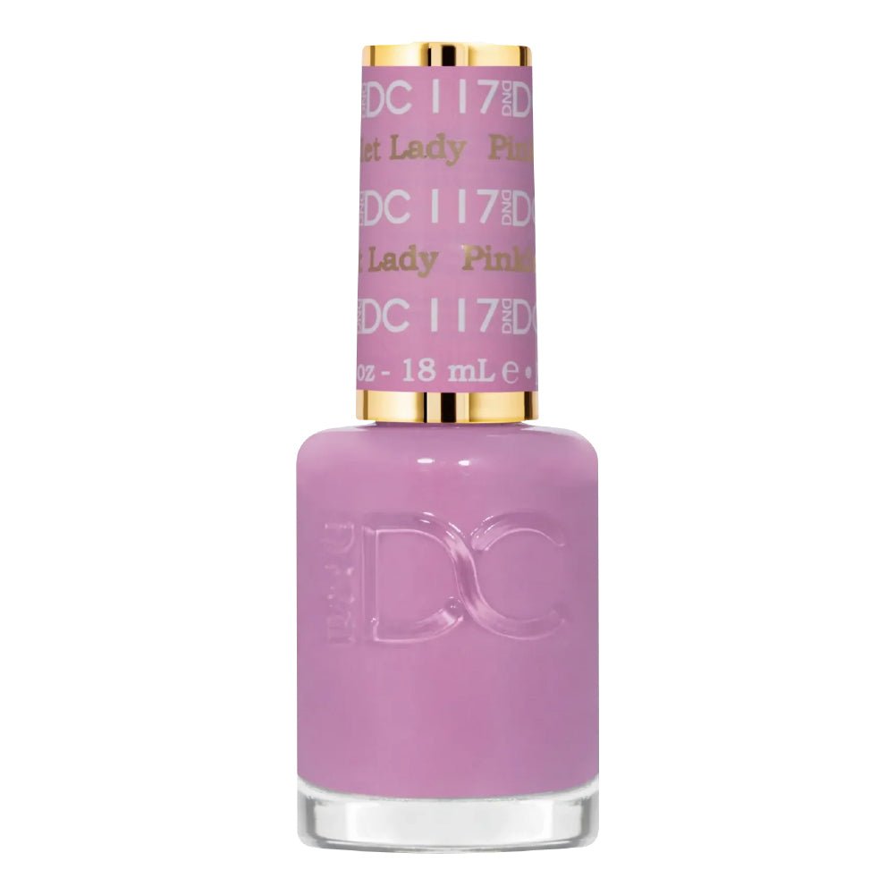 DND DC Gel Polish - 117 Pinklet Lady - DTK Nail Supply