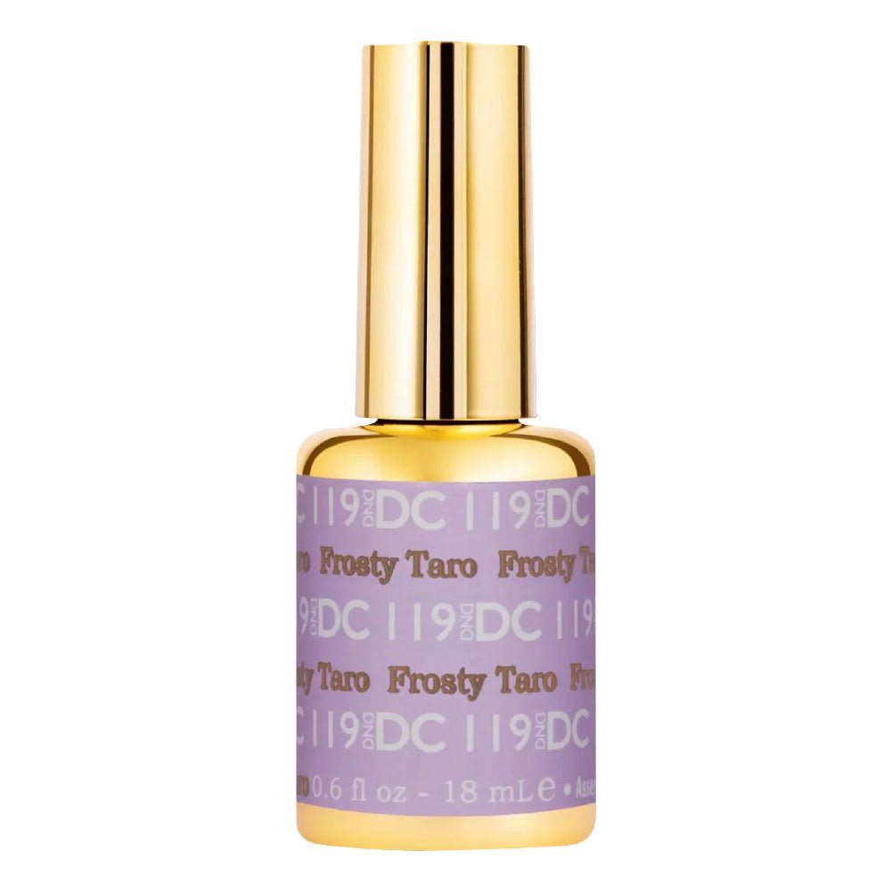 DND DC Gel Polish - 119 Frosty Taro - DTK Nail Supply