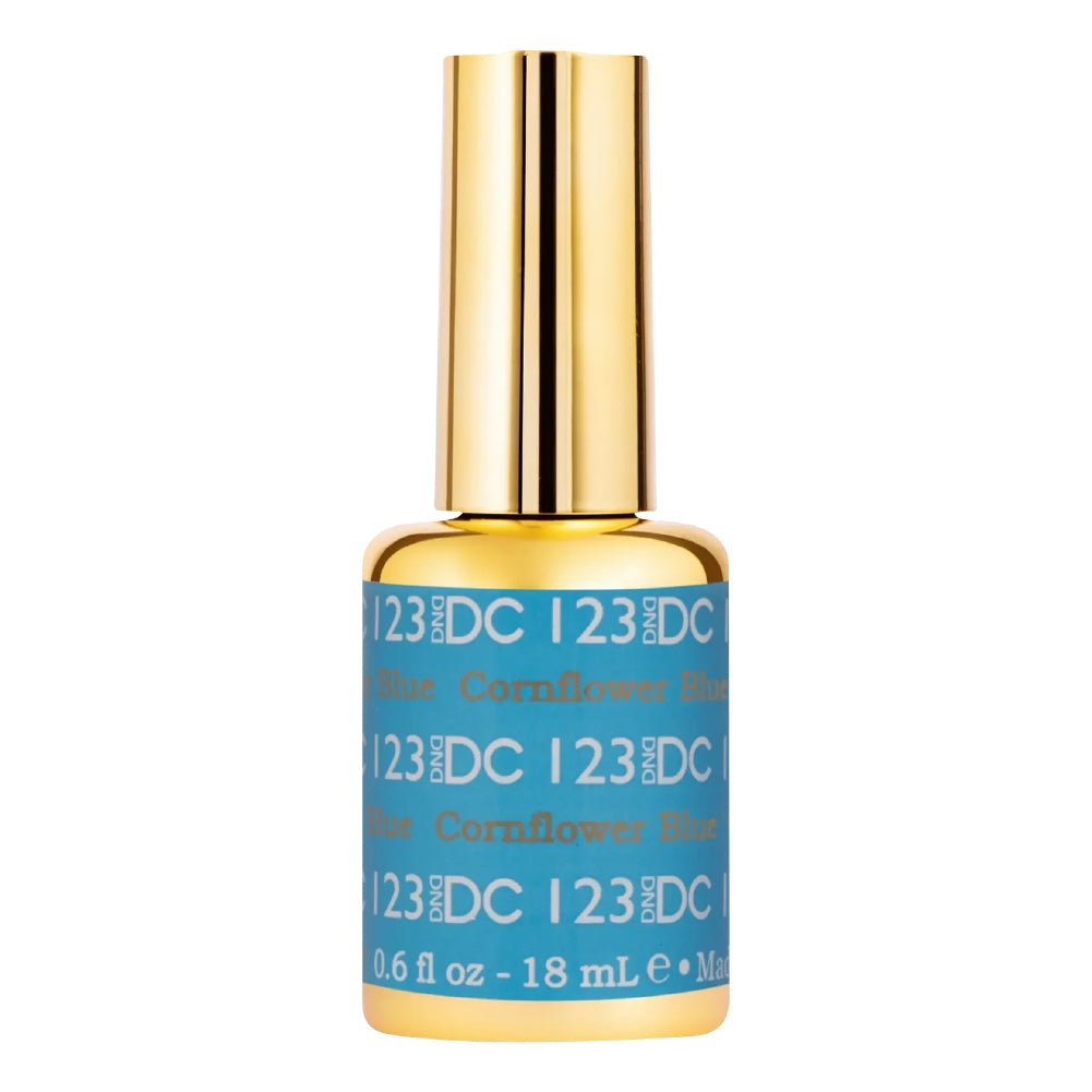 DND DC Gel Polish - 123 Cornflower Blue - DTK Nail Supply