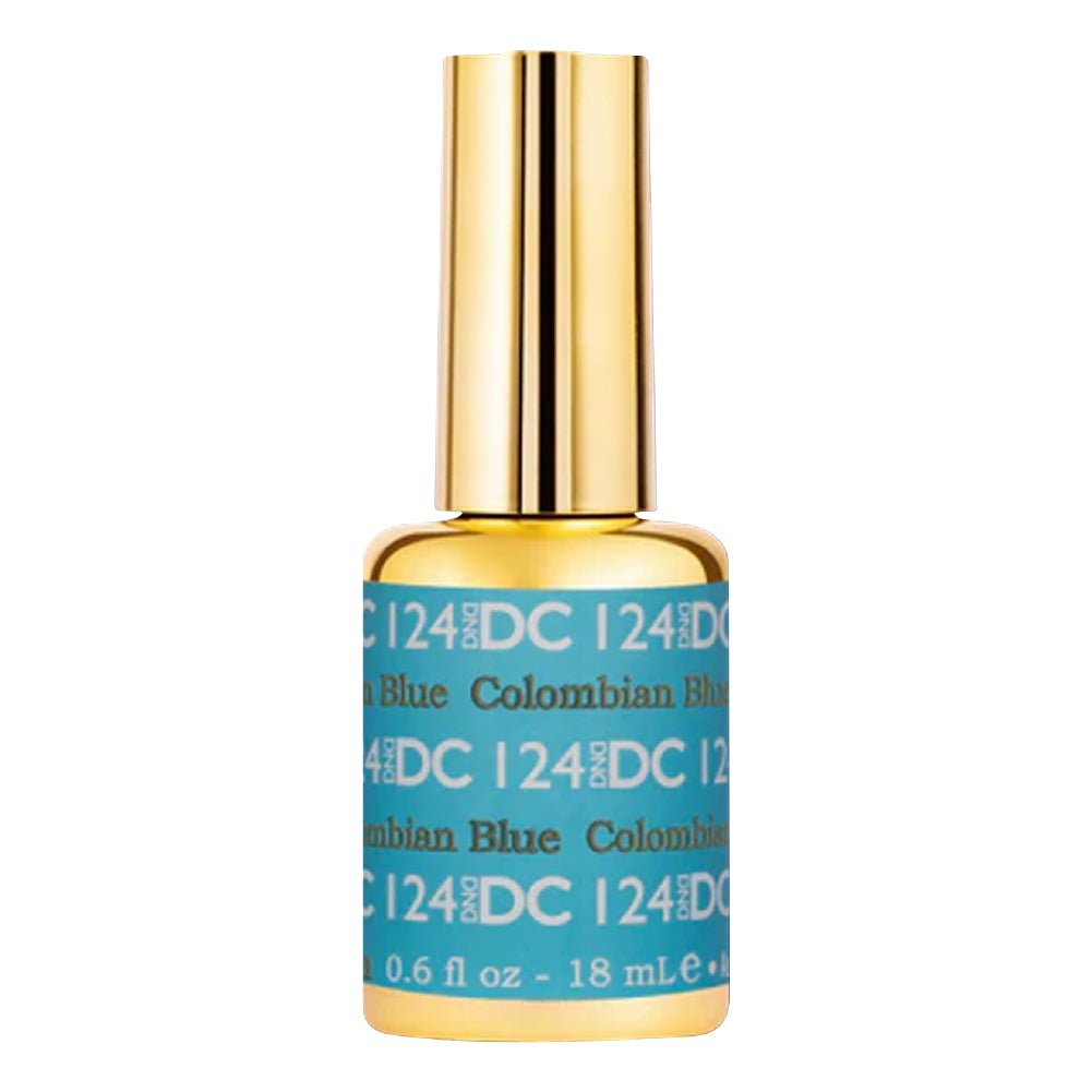 DND DC Gel Polish - 124 Columbian Blue - DTK Nail Supply