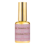 DND DC Gel Polish - 136 Geranium Pink - DTK Nail Supply