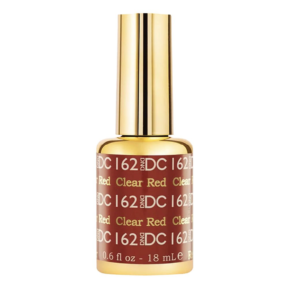 DND DC Gel Polish - 162 Clear Red - DTK Nail Supply