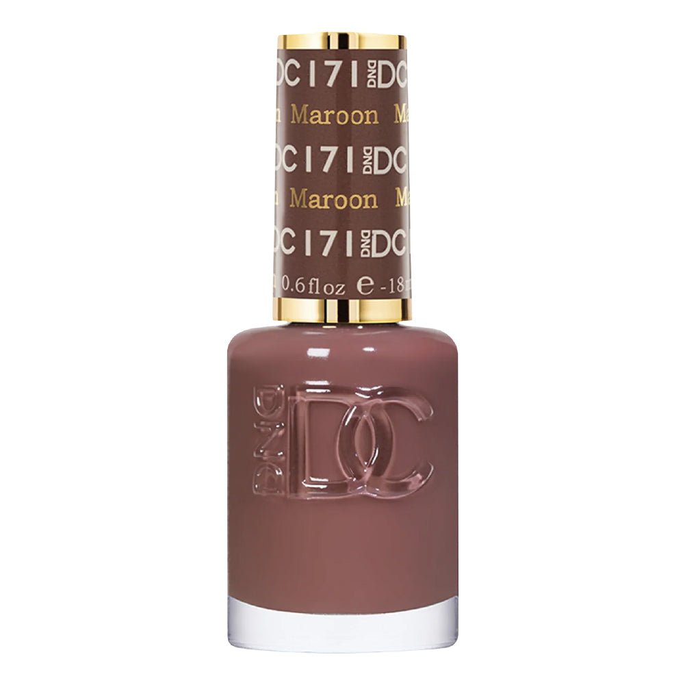 DND DC Gel Polish - 171 Maroon - DTK Nail Supply
