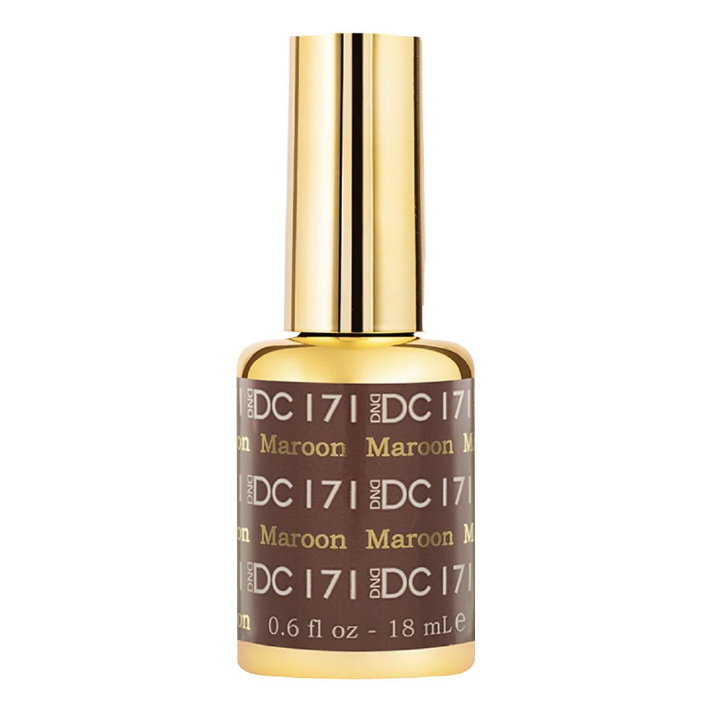 DND DC Gel Polish - 171 Maroon - DTK Nail Supply