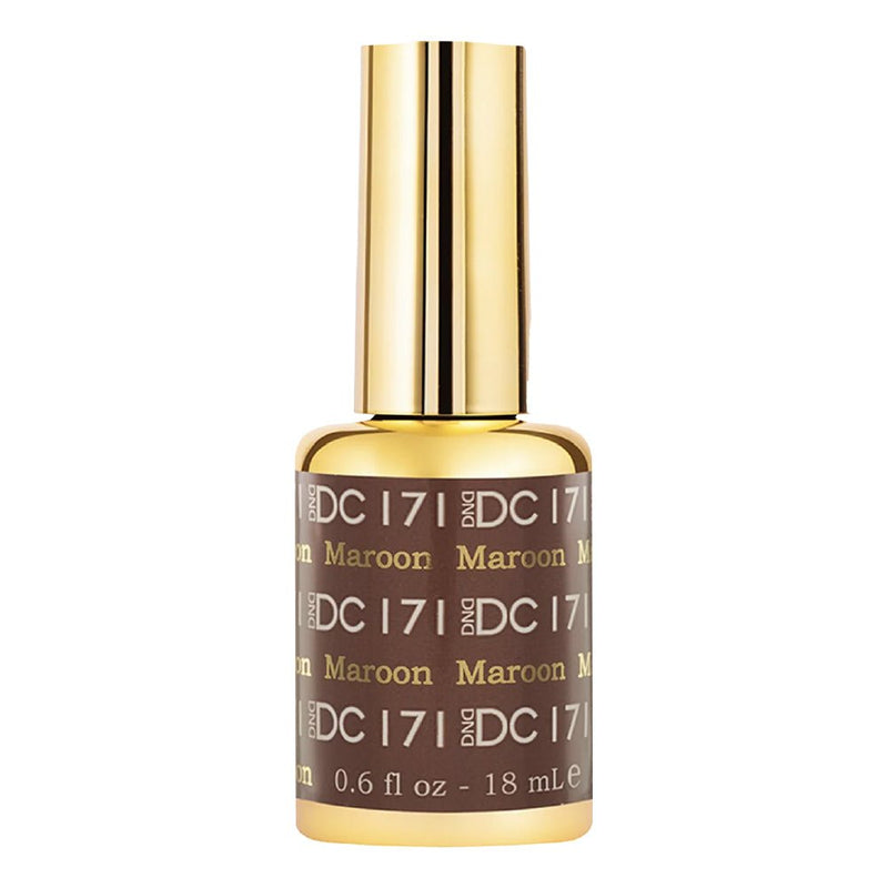 DND DC Gel Polish - 171 Maroon - DTK Nail Supply