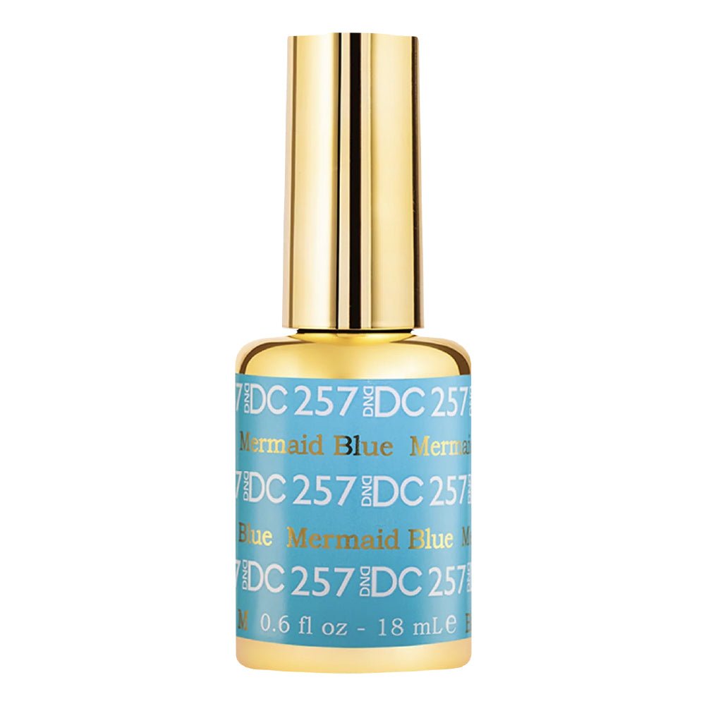 DND DC Gel Polish - 257 Mermaid Blue - DTK Nail Supply