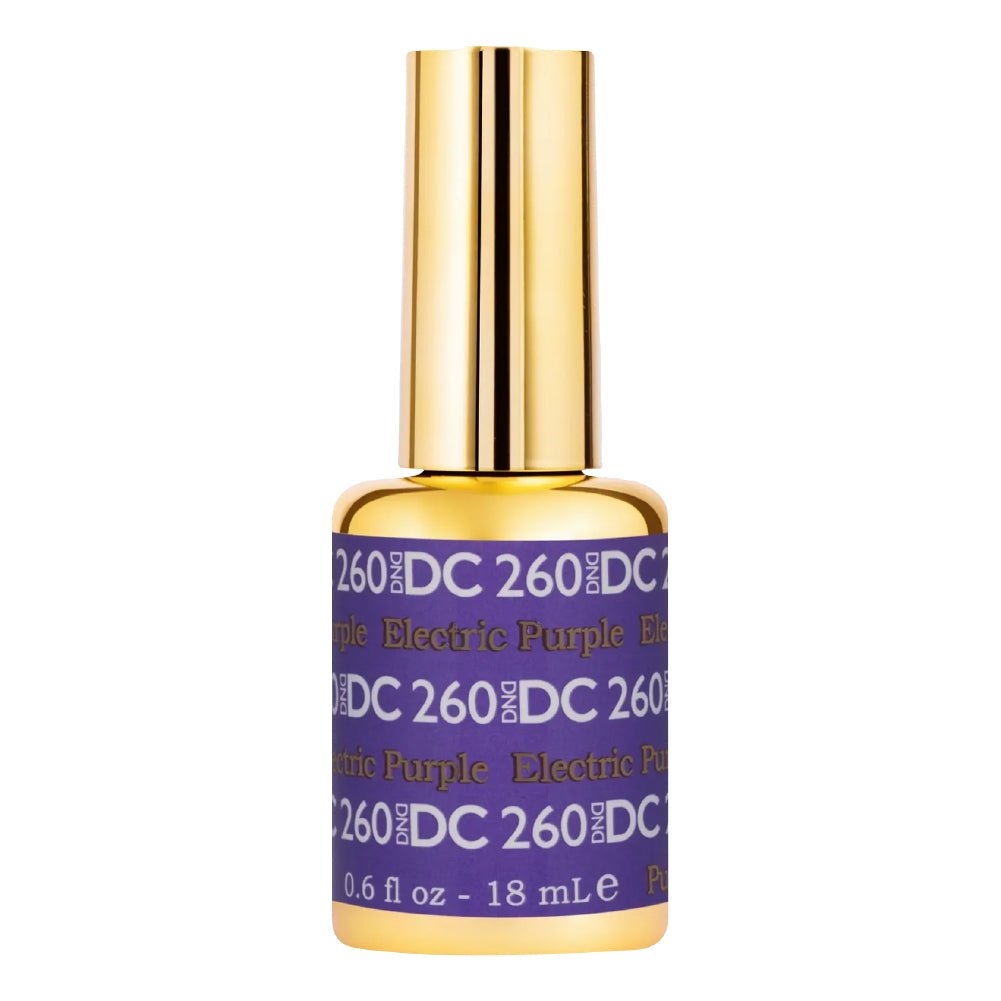 DND DC Gel Polish - 260 Electric Purple - DTK Nail Supply