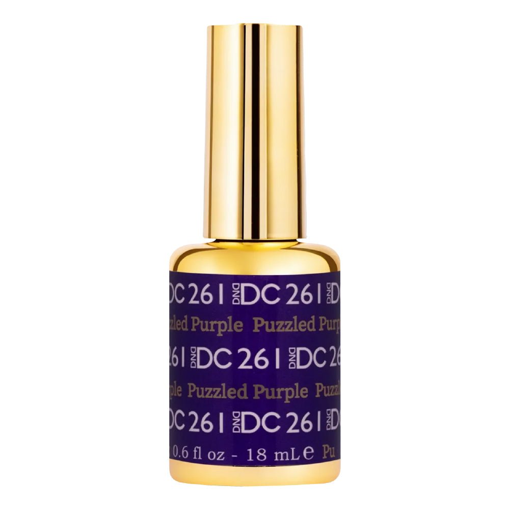 DND DC Gel Polish - 261 Puzzled Purple - DTK Nail Supply