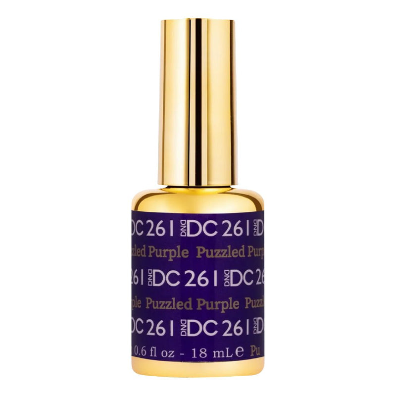 DND DC Gel Polish - 261 Puzzled Purple - DTK Nail Supply