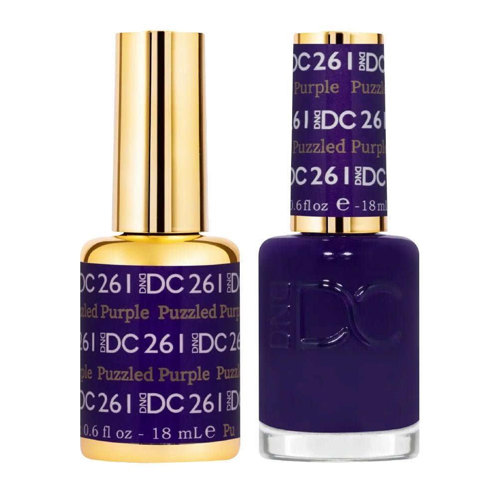 DND DC Gel Polish - 261 Puzzled Purple - DTK Nail Supply