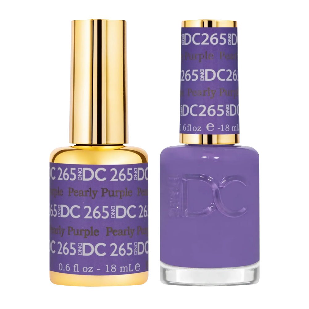 DND DC Gel Polish - 265 Pearly Purple - DTK Nail Supply