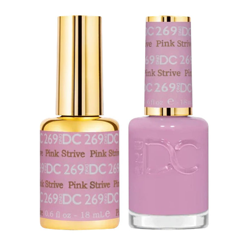 DND DC Gel Polish - 269 Pink Strive - DTK Nail Supply