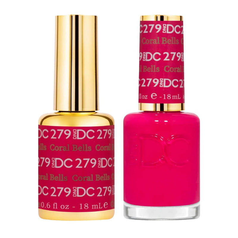 DND DC Gel Polish - 279 Coral Bells - DTK Nail Supply
