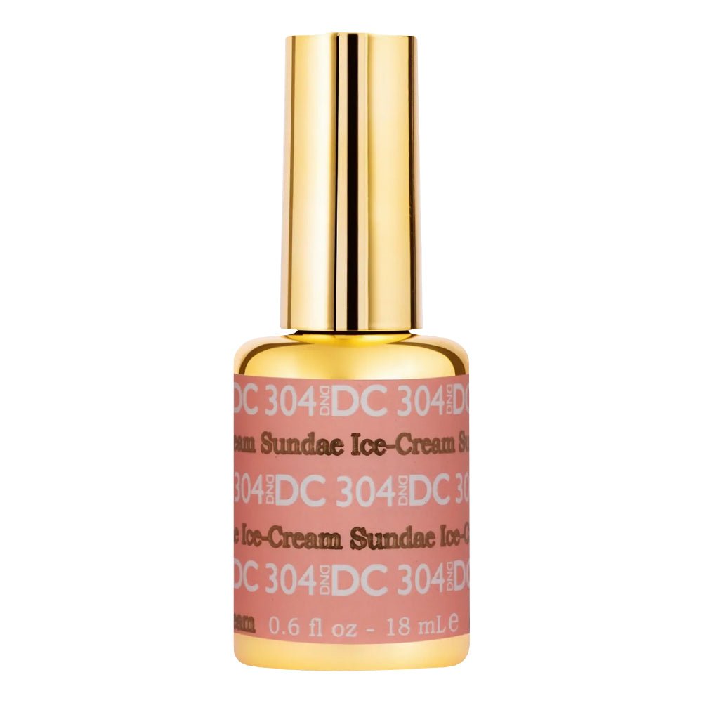 DND DC Gel Polish - 304 Coral Ice - Cream Sundae - DTK Nail Supply