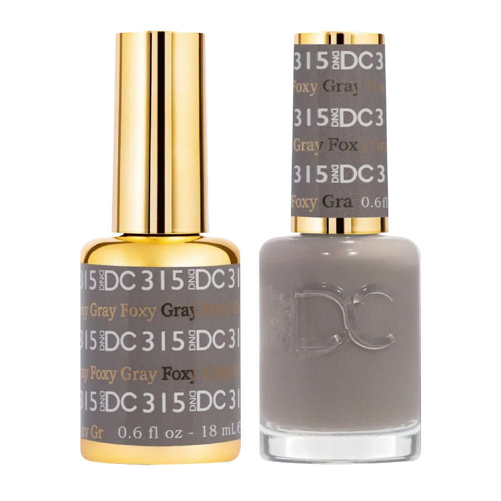 DND DC Gel Polish - 315 Foxy Gray - DTK Nail Supply