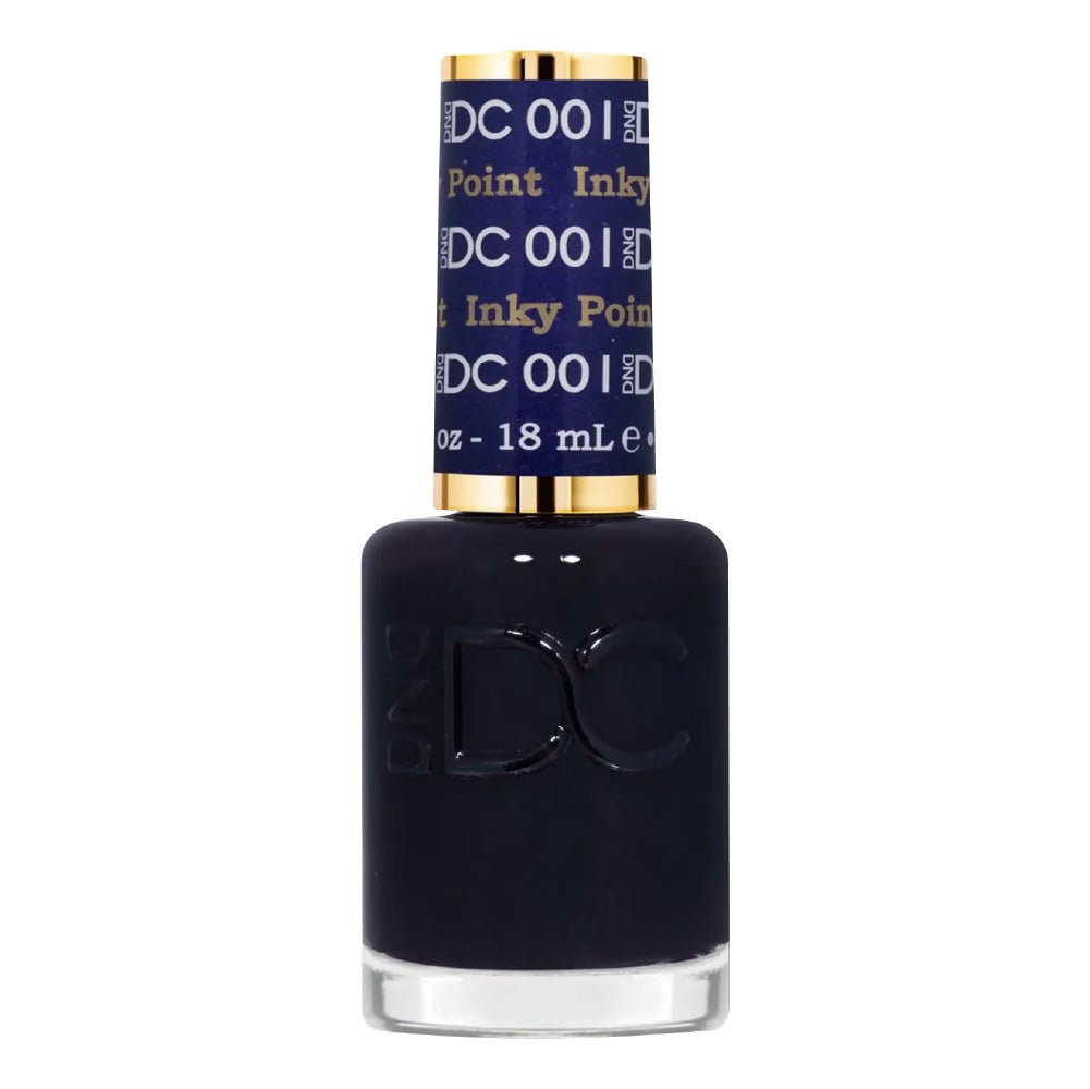DND DC Nail Lacquer - 001 Inky Point - DTK Nail Supply
