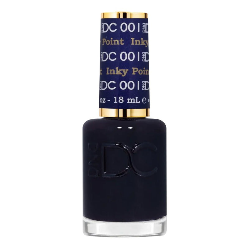 DND DC Nail Lacquer - 001 Inky Point - DTK Nail Supply