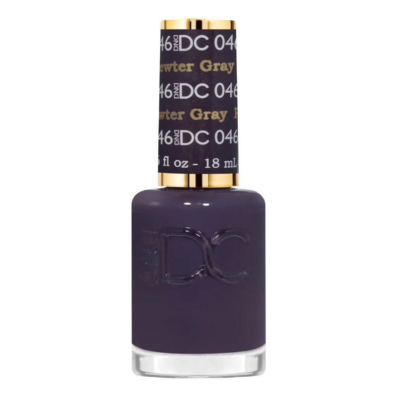 DND DC Nail Lacquer - 046 Pewter Gray - DTK Nail Supply