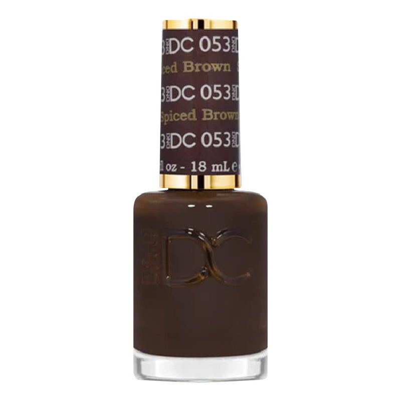 DND DC Nail Lacquer - 053 Spiced Brown - DTK Nail Supply