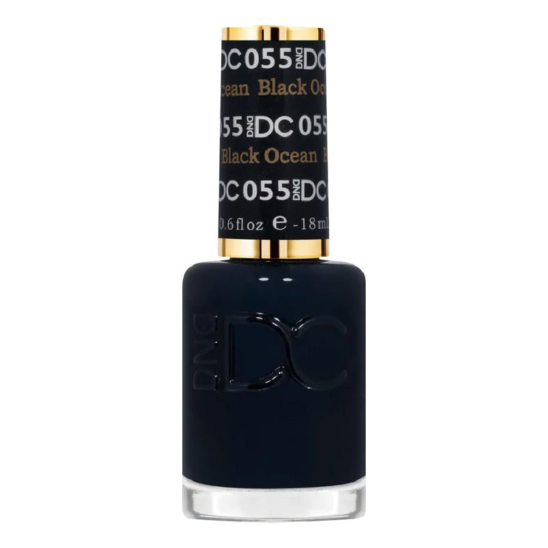 DND DC Nail Lacquer - 055 Black Ocean - DTK Nail Supply