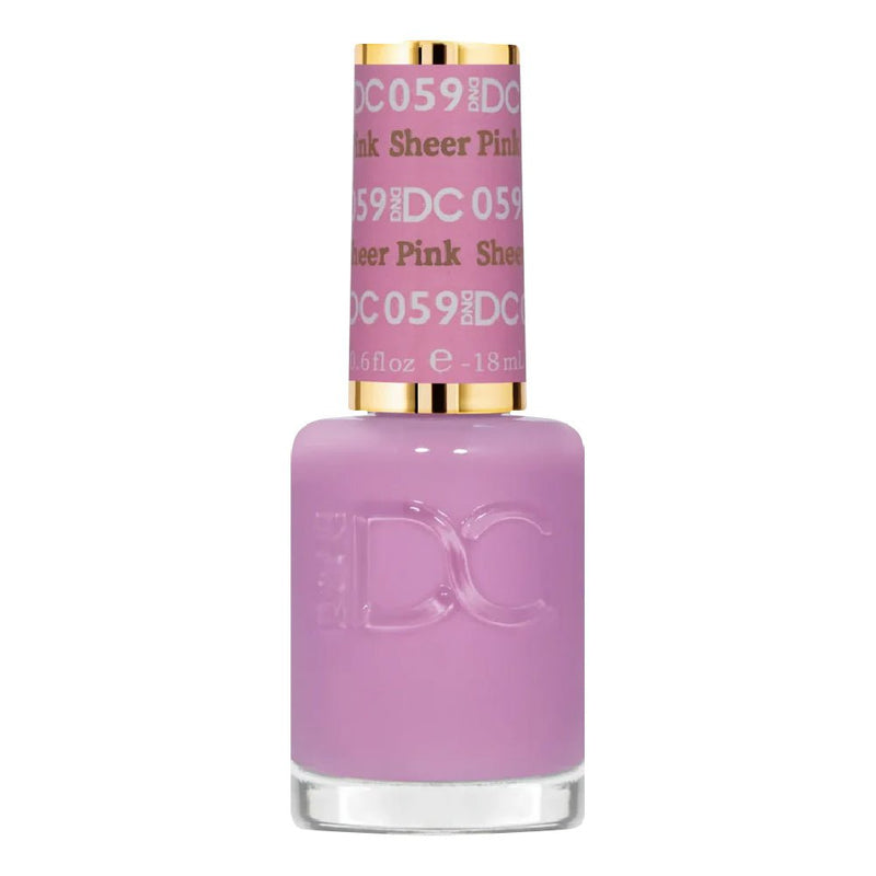DND DC Nail Lacquer - 059 Sheer Pink - DTK Nail Supply