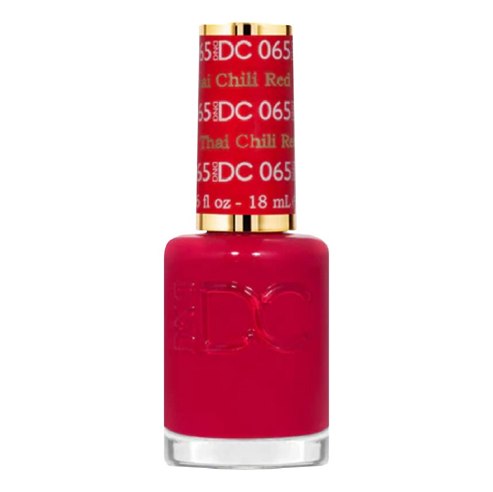 DND DC Nail Lacquer - 065 Thai Chilli Red - DTK Nail Supply