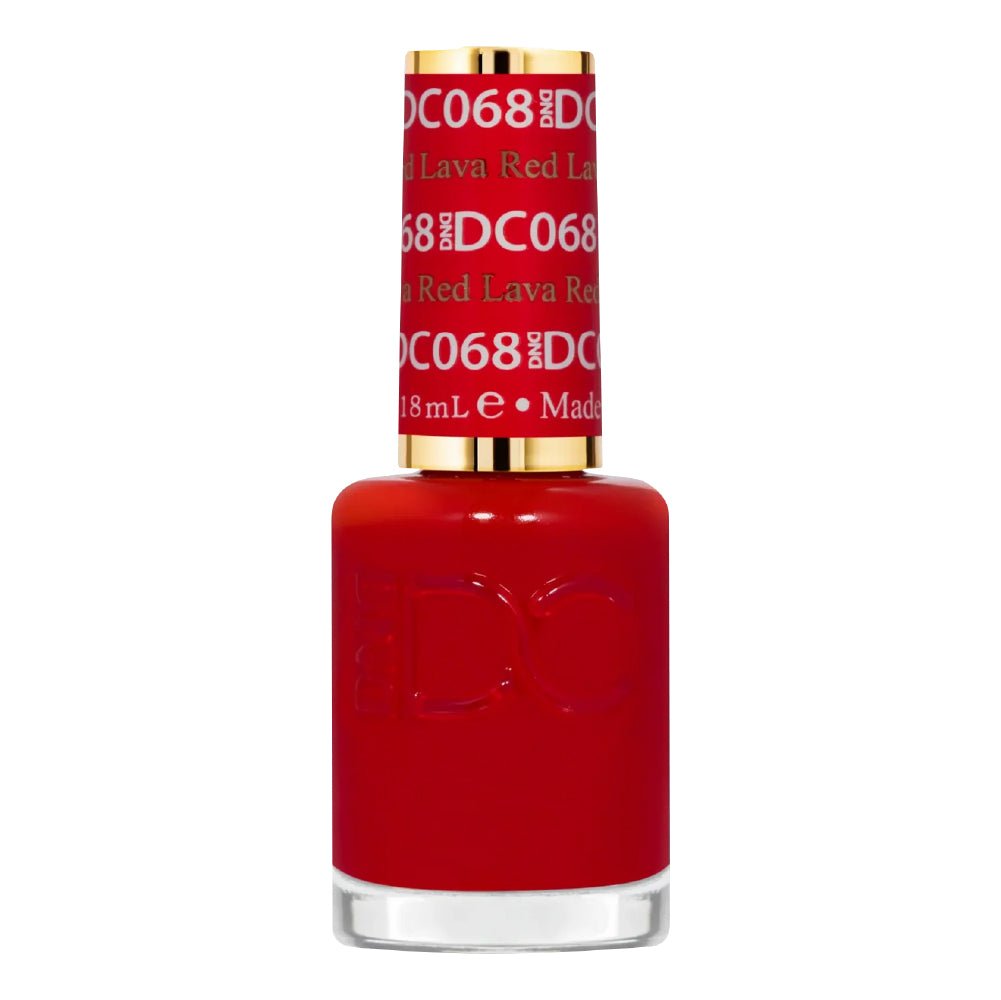 DND DC Nail Lacquer - 068 Lava Red - DTK Nail Supply