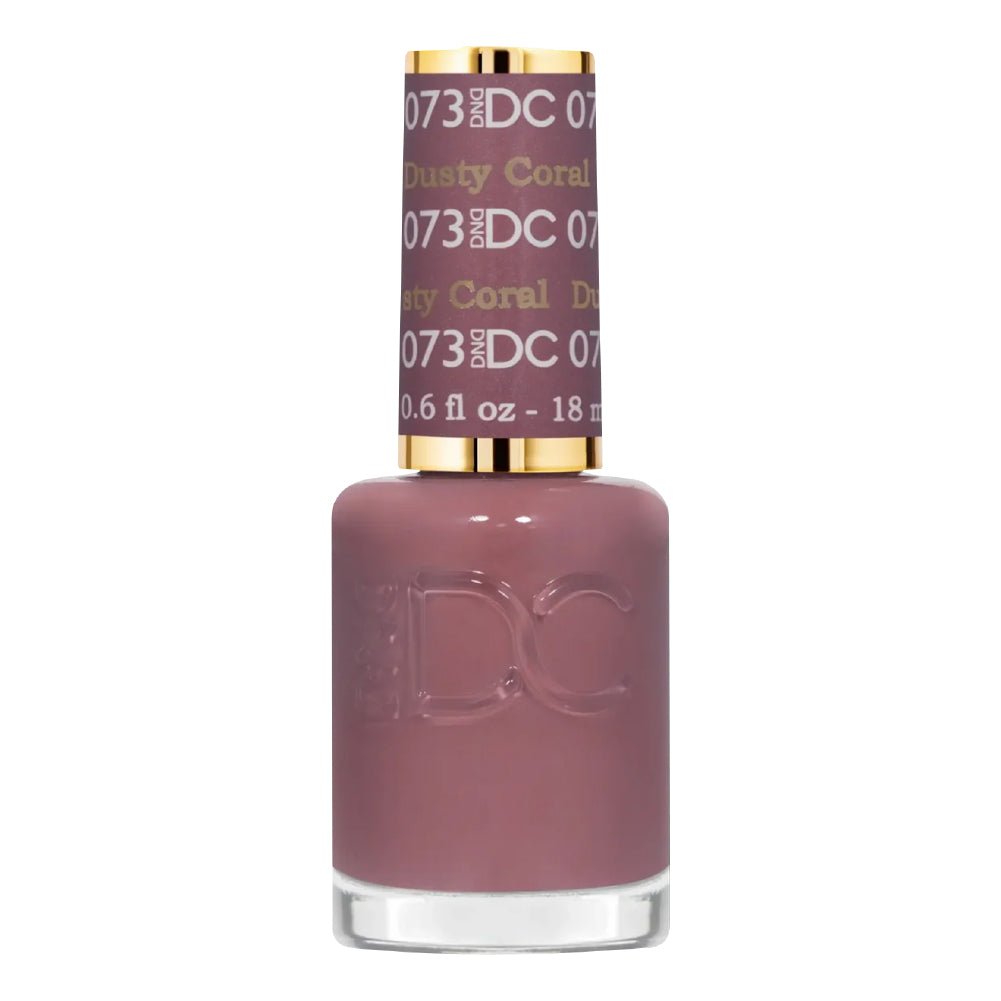 DND DC Nail Lacquer - 073 Dusty Red - DTK Nail Supply