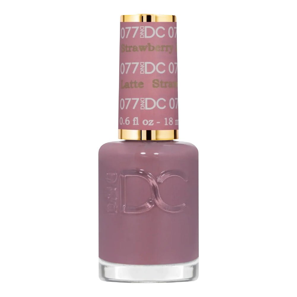 DND DC Nail Lacquer - 077 Strawberry Latte - DTK Nail Supply
