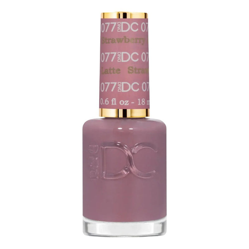 DND DC Nail Lacquer - 077 Strawberry Latte - DTK Nail Supply