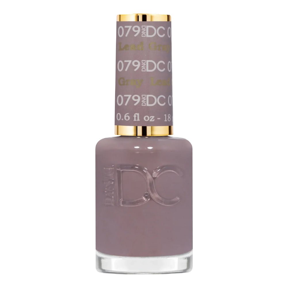 DND DC Nail Lacquer - 079 Lead Gray - DTK Nail Supply