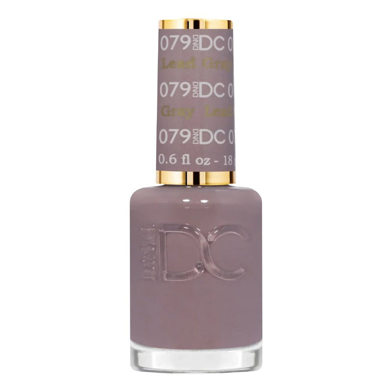 DND DC Nail Lacquer - 079 Lead Gray - DTK Nail Supply