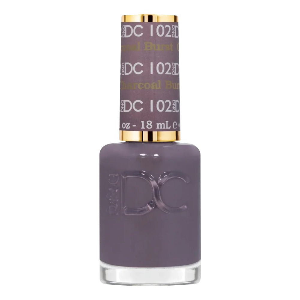 DND DC Nail Lacquer - 102 Charcoal Burnt - DTK Nail Supply