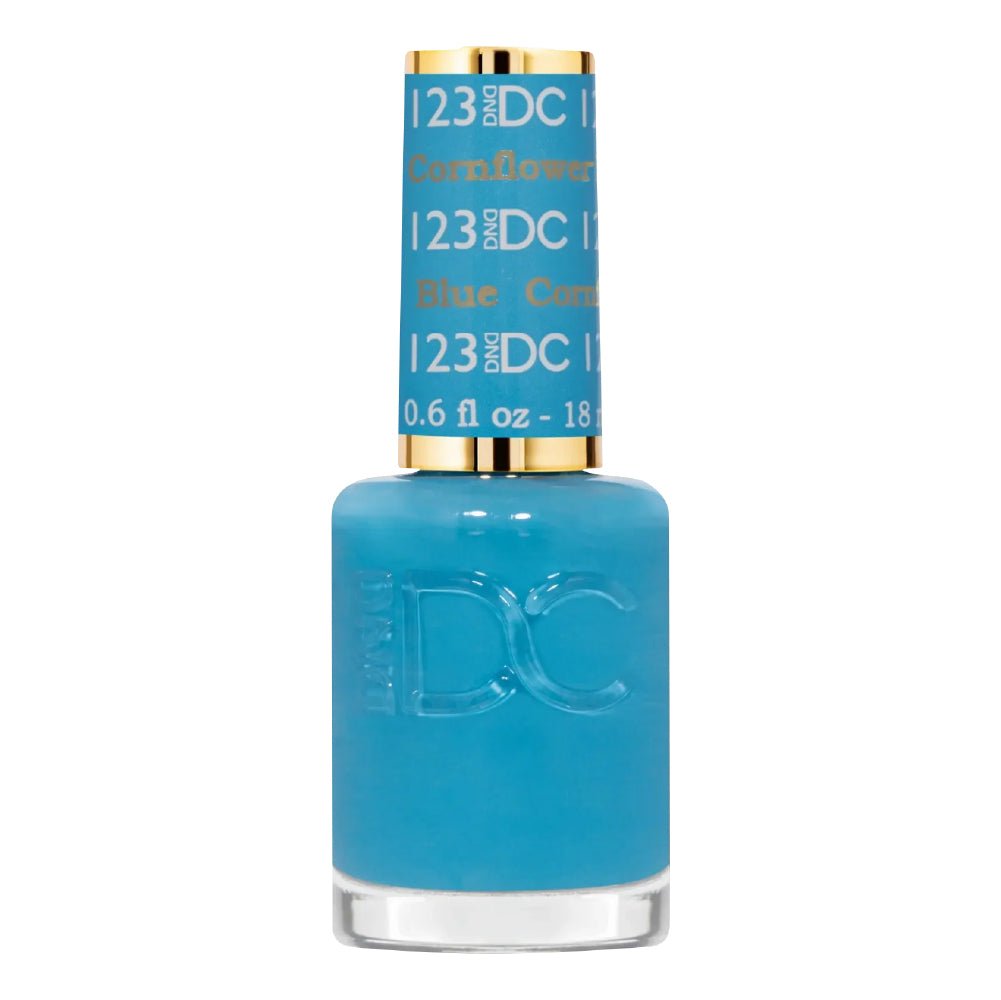 DND DC Nail Lacquer - 123 Cornflower Blue - DTK Nail Supply