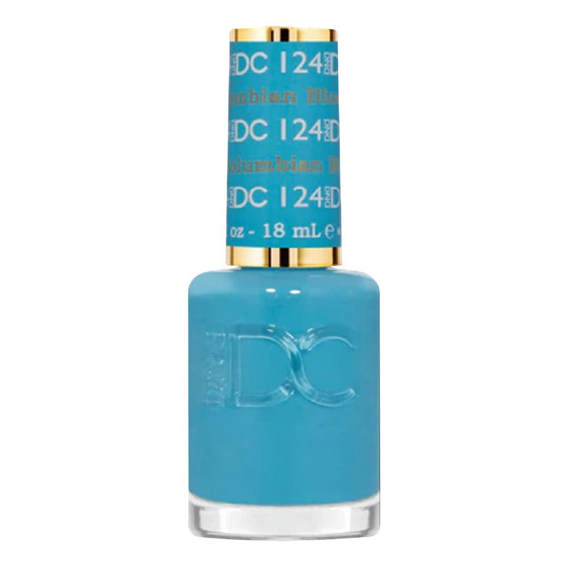 DND DC Nail Lacquer - 124 Columbian Blue - DTK Nail Supply