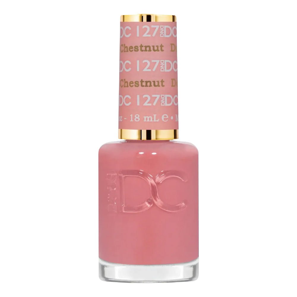 DND DC Nail Lacquer - 127 Deep Chestnut - DTK Nail Supply