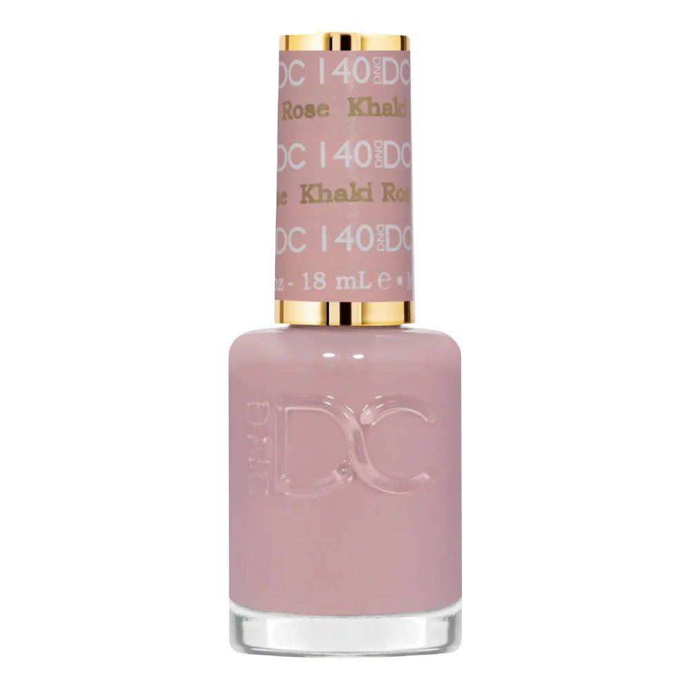 DND DC Nail Lacquer - 140 Khaki Rose - DTK Nail Supply