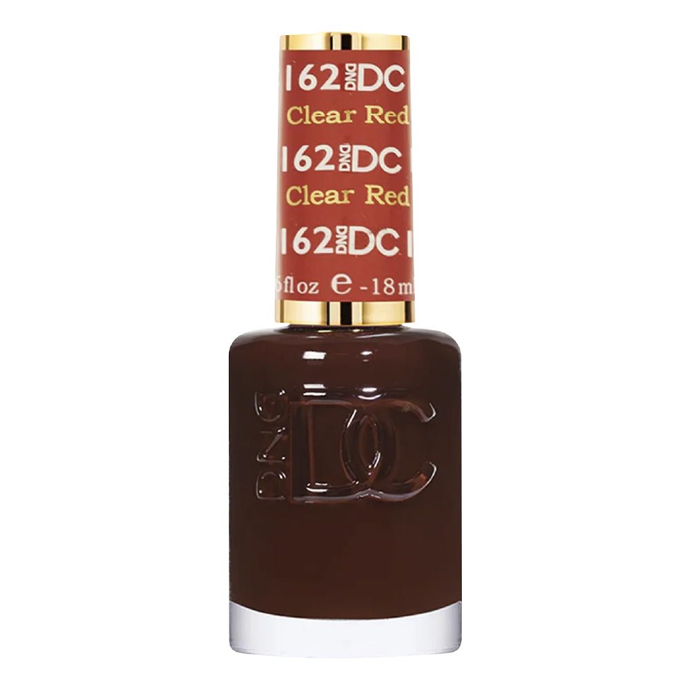 DND DC Nail Lacquer - 162 Clear Red - DTK Nail Supply