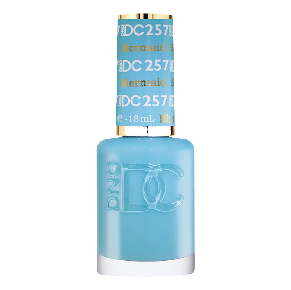 DND DC Nail Lacquer - 257 Mermaid Blue - DTK Nail Supply