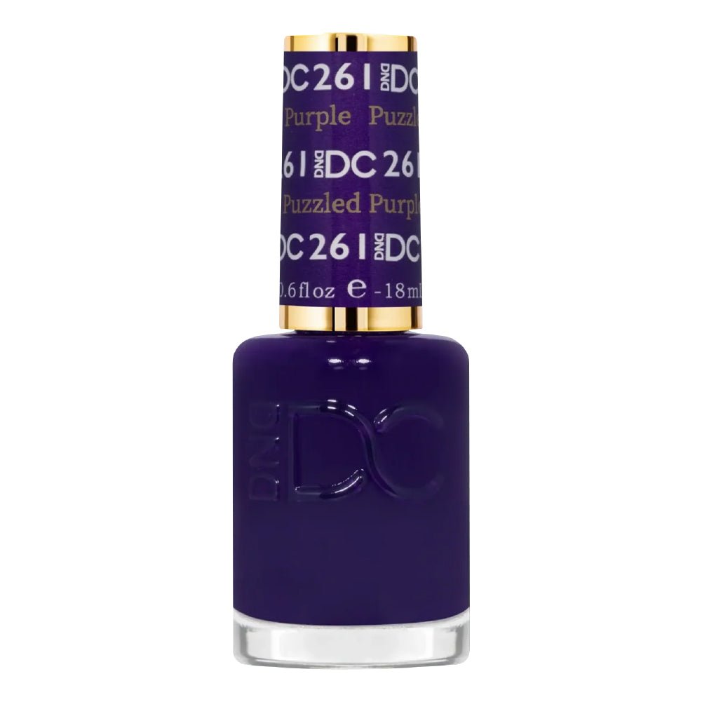 DND DC Nail Lacquer - 261 Puzzled Purple - DTK Nail Supply