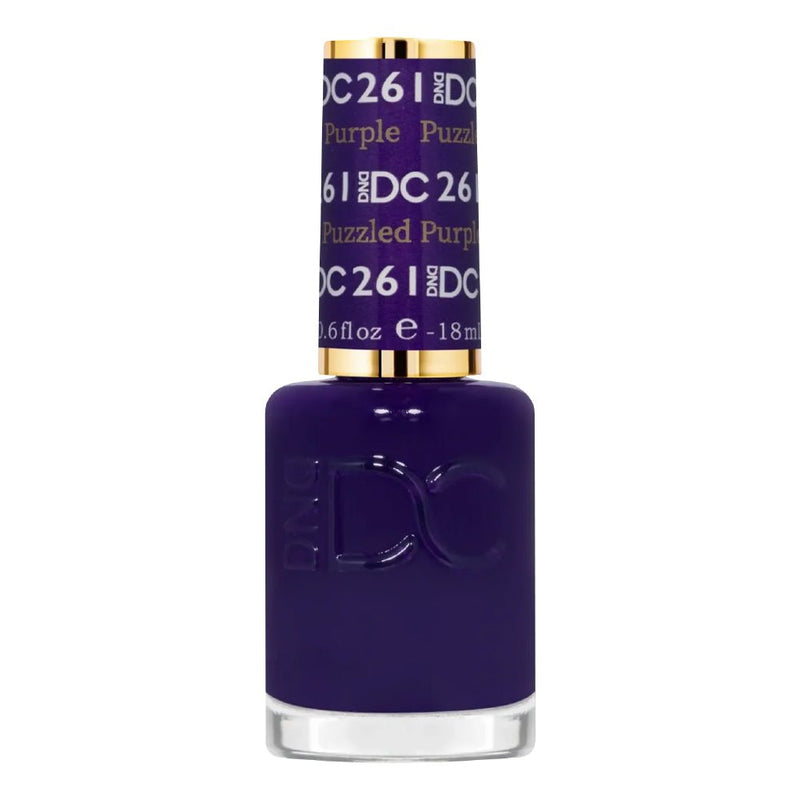 DND DC Nail Lacquer - 261 Puzzled Purple - DTK Nail Supply