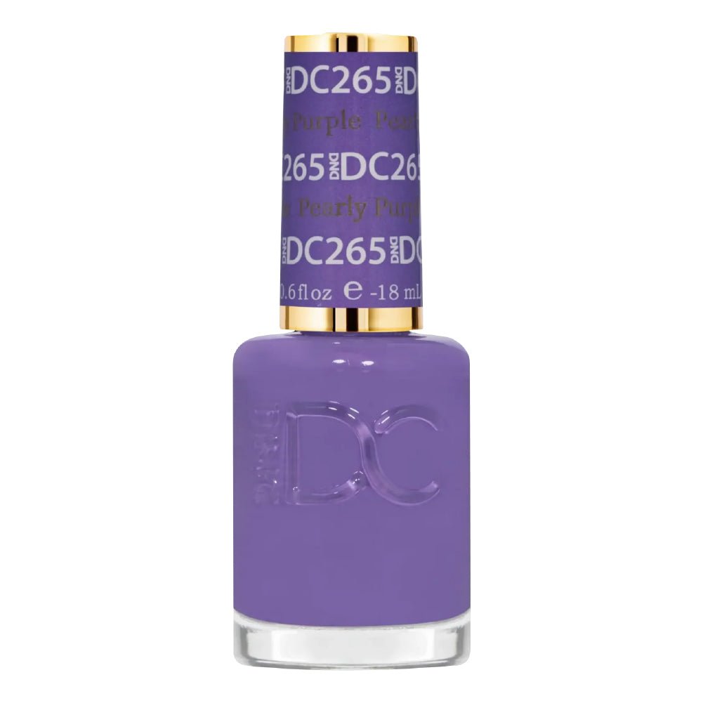 DND DC Nail Lacquer - 265 Pearly Purple - DTK Nail Supply