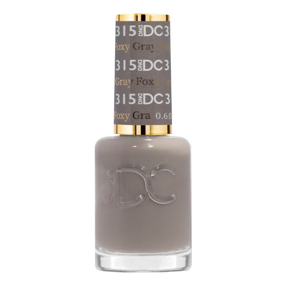 DND DC Nail Lacquer - 315 Foxy Gray - DTK Nail Supply