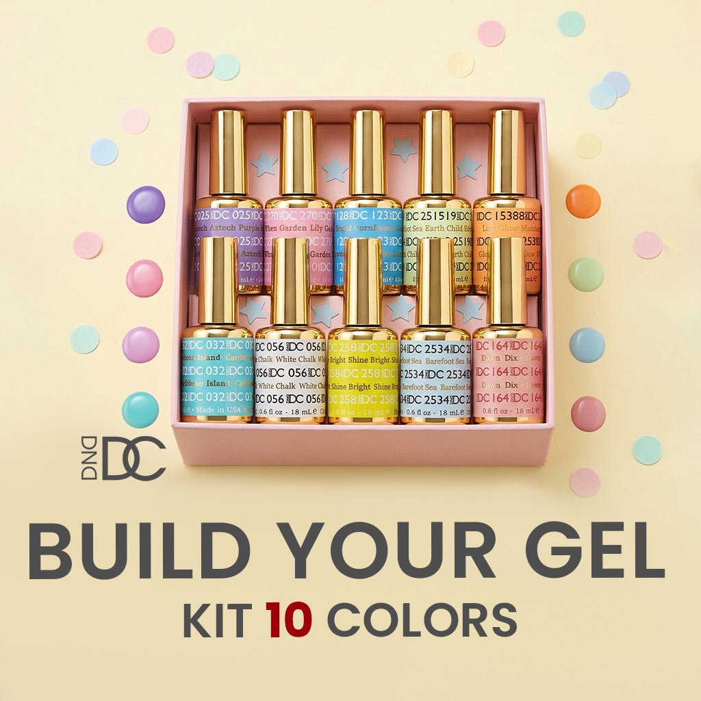 DND DC Set Gel Polish - Build Your Own 10 Gel Kit - DTK Nail Supply