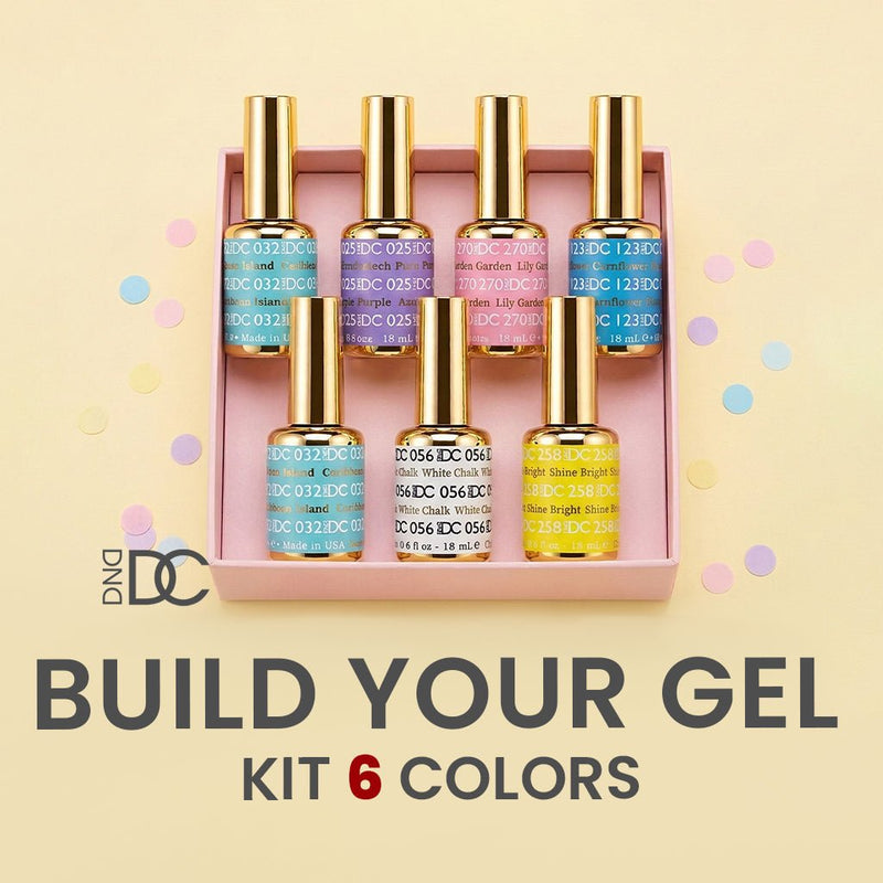 DND DC Set Gel Polish - Build Your Own 6 Gel Kit - DTK Nail Supply