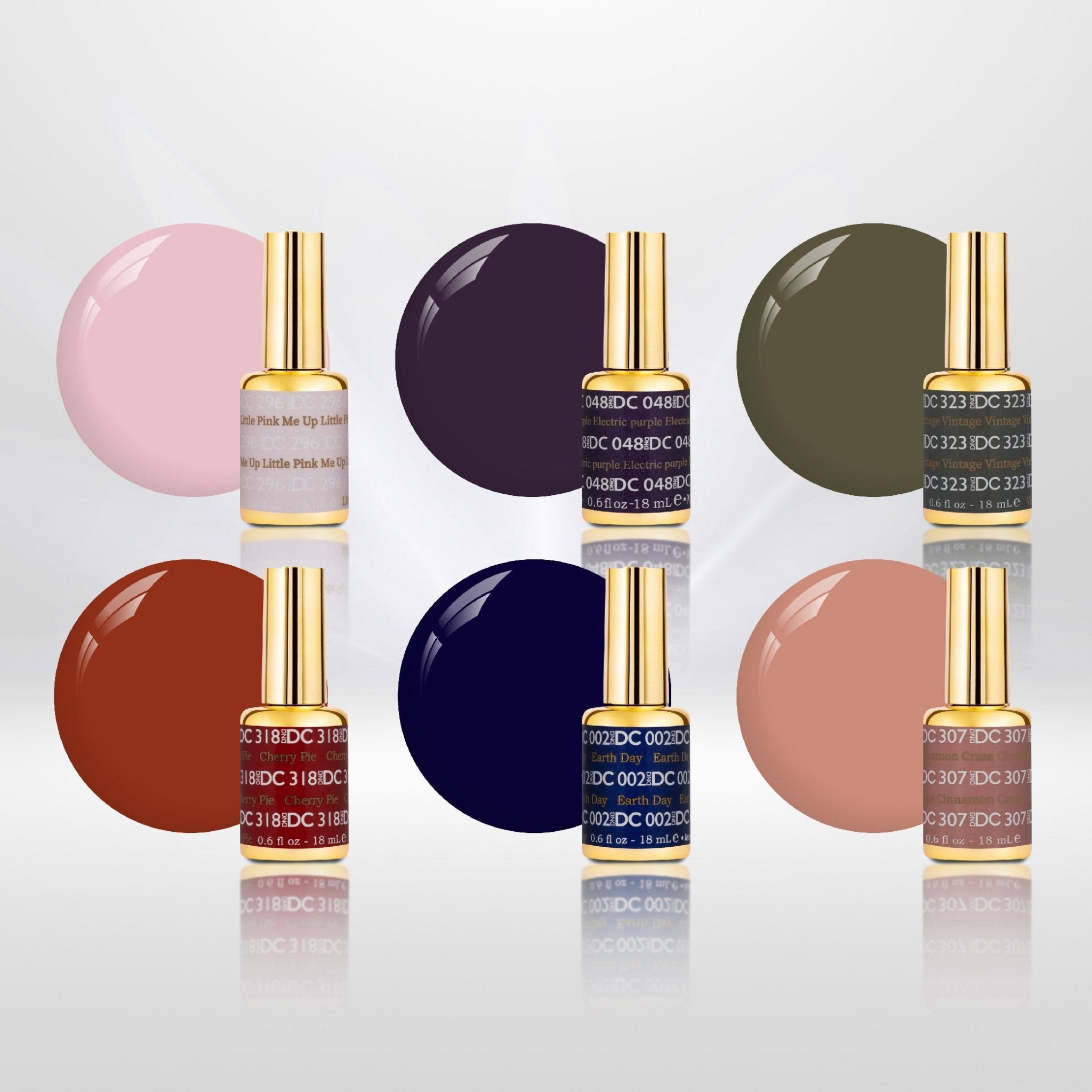 DND DC Set Gel Polish - Build Your Own 6 Gels Kit - DTK Nail Supply